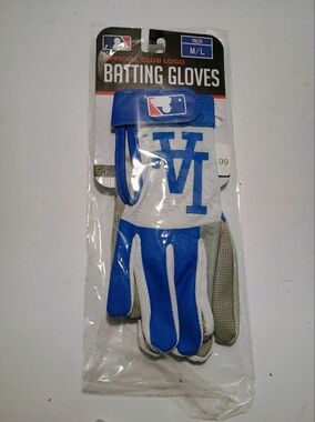 MLB Los Angeles Dodgers Youth Batting Glove - Royal Blue & White
